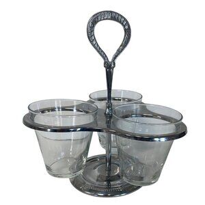 Irvinware‎ Chrome Glass Gourmet Susan Server 1977 USA Made Vintage